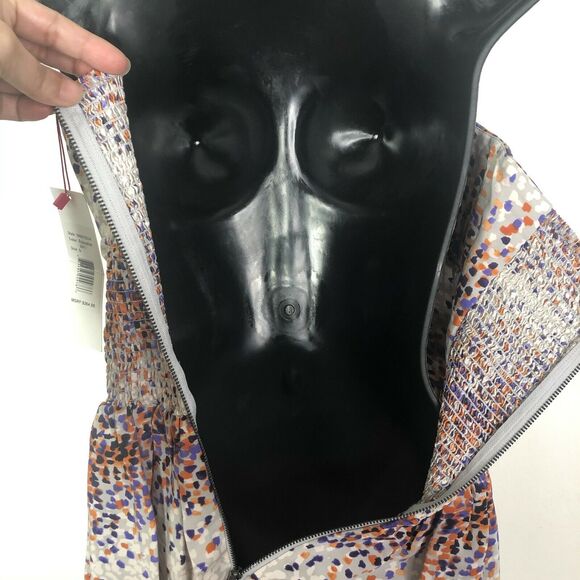 NEW PARKER Melrose Silk Dress Confetti Print  S - Picture 6 of 11